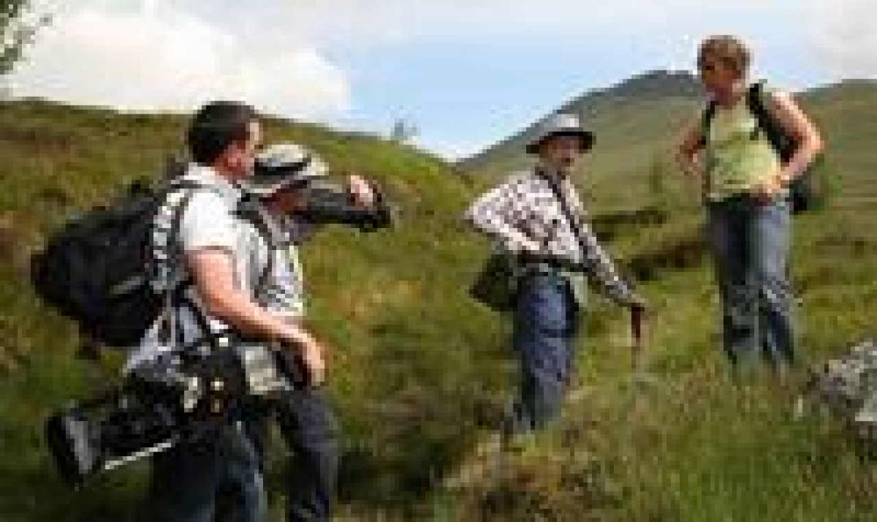 filming on Ben Lawers