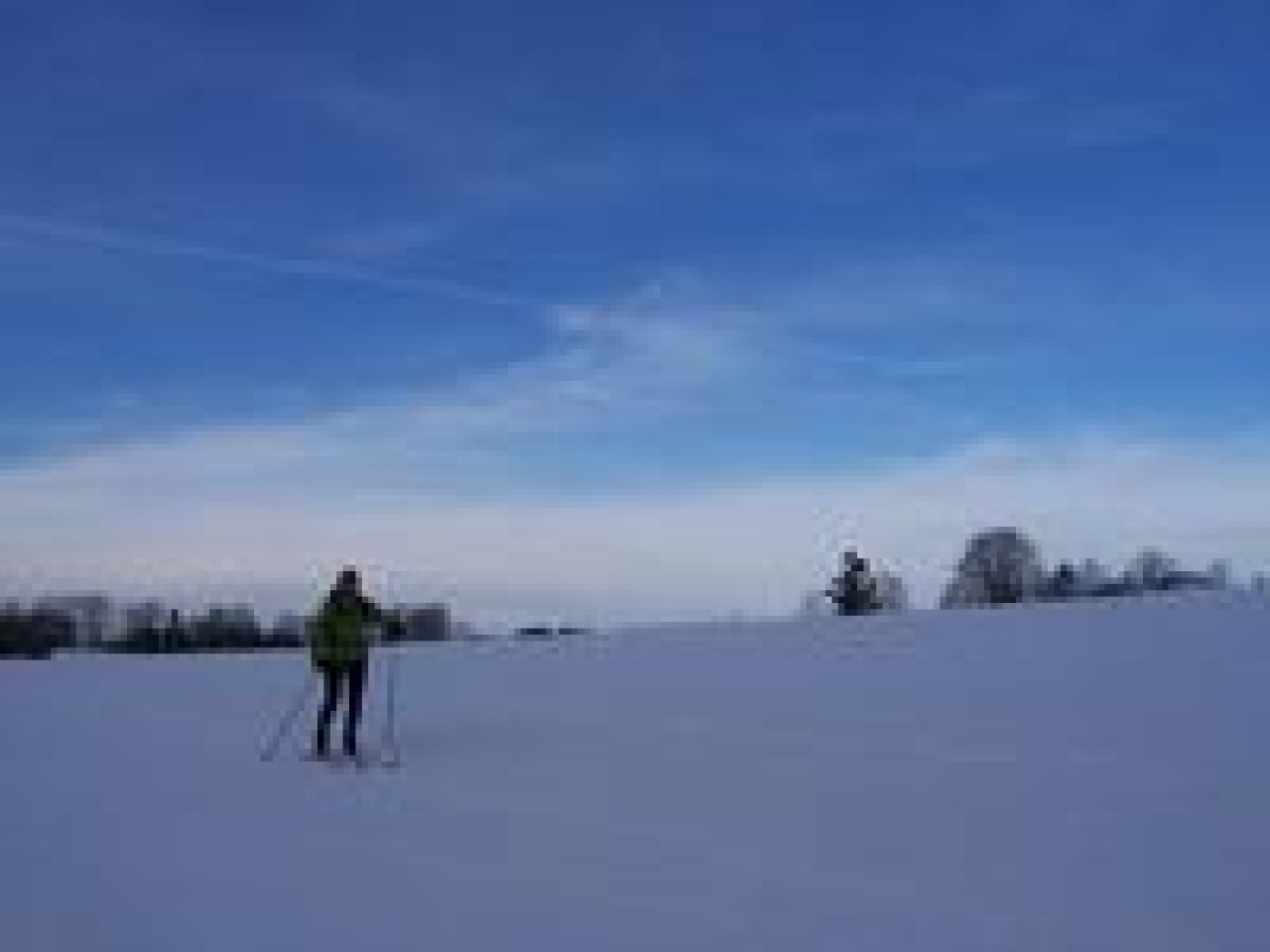 Track skiing for as far as the eyes can see.....