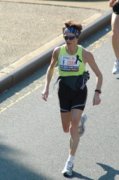   Vicki Perry running New York Marathon